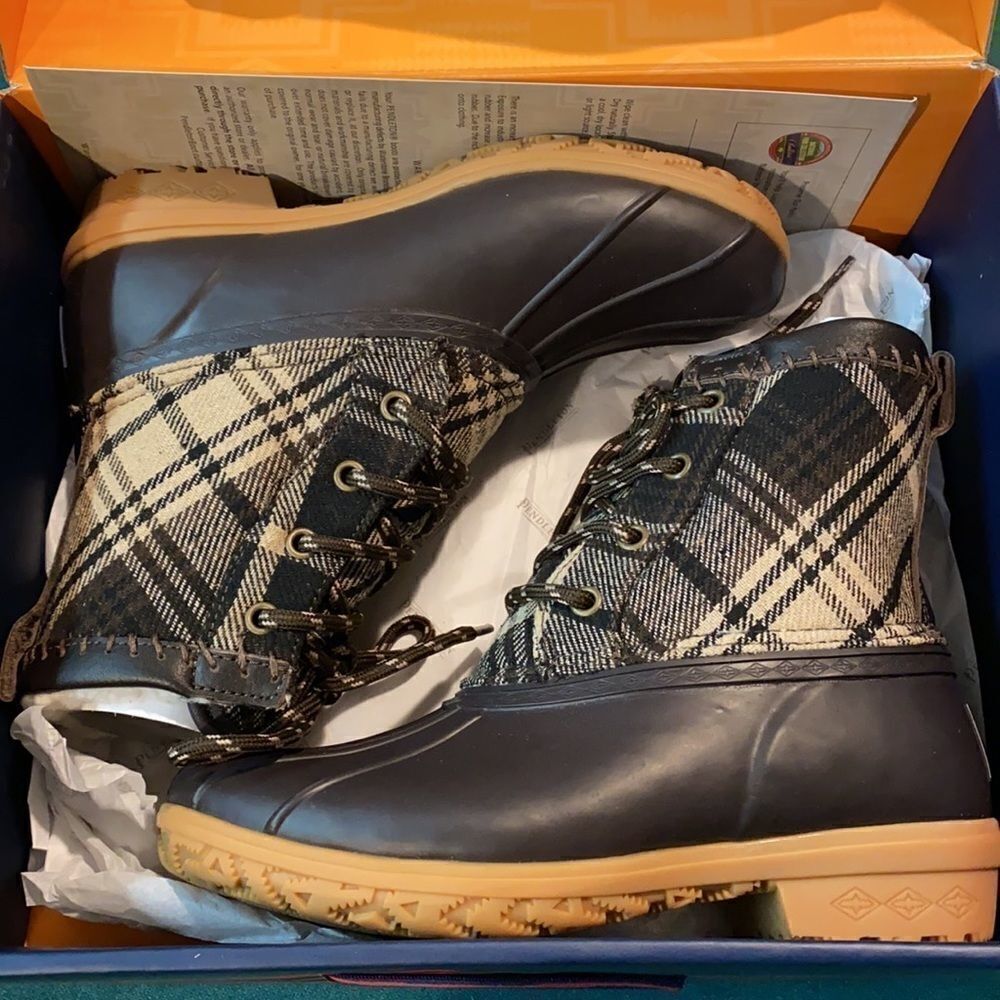 Pendleton Plaid Duck Boots - Picture 3 of 8
